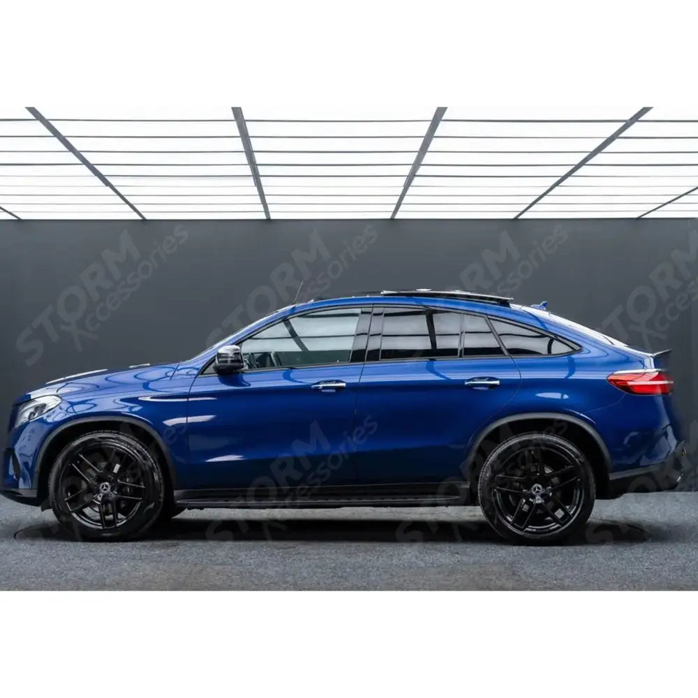 STX Style Running Boards Side Steps In Black Pair For Mercedes Gle Coupe C292 2015-2018