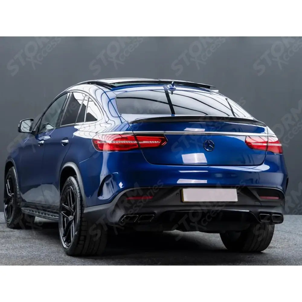 STX Style Running Boards Side Steps In Black Pair For Mercedes Gle Coupe C292 2015-2018