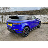 STX Style Running Boards Side Steps In Black Pair For Range Rover Evoque 2018 On