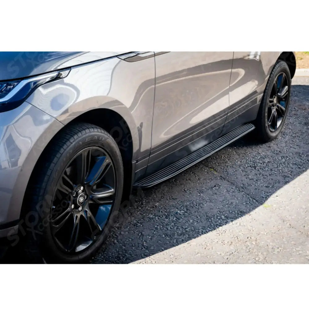 STX Style Running Boards Side Steps In Black Pair For Range Rover Velar 2017 On