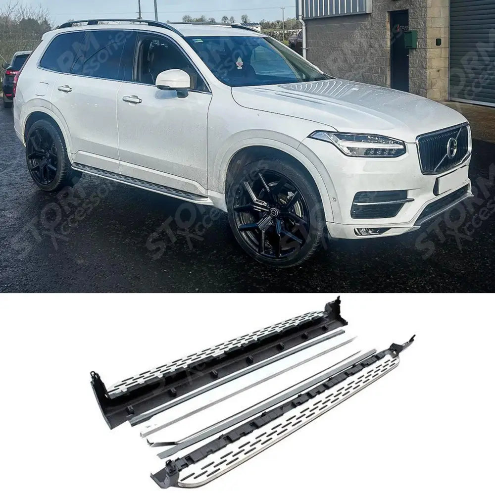 STX Style Running Boards Side Steps- Pair For Volvo Xc90 2015 On