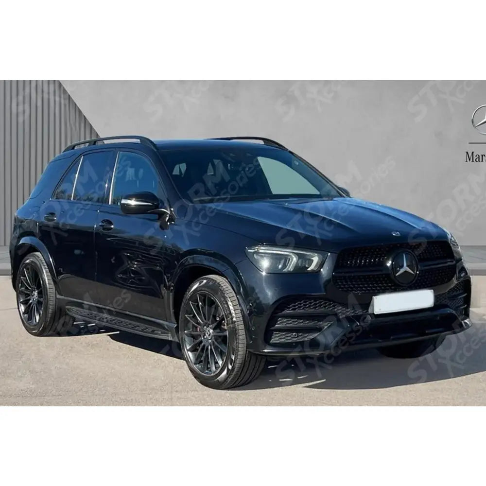 STX Style Running Boards Side Steps Pair In Black For Mercedes Benz Gle W167 2020 On