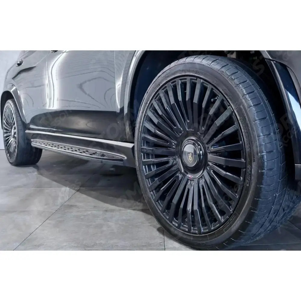 STX Style Running Boards Side Steps Pair In Black For Mercedes Benz Gle W167 2020 On