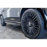 STX Style Running Boards Side Steps Pair In Black For Mercedes Benz Gle W167 2020 On