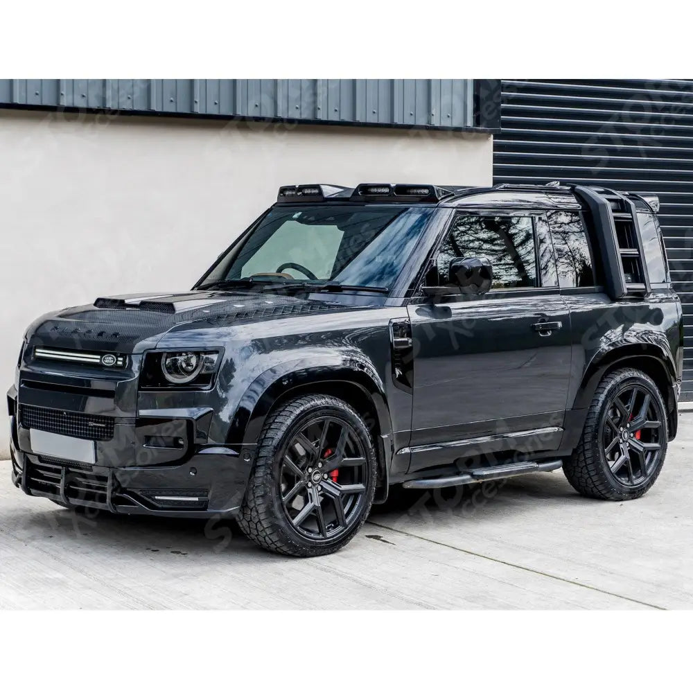 STX Style Side Roof Ladder Gloss Black For Land Rover Defender L663 90 / 110 / 130 2020 On