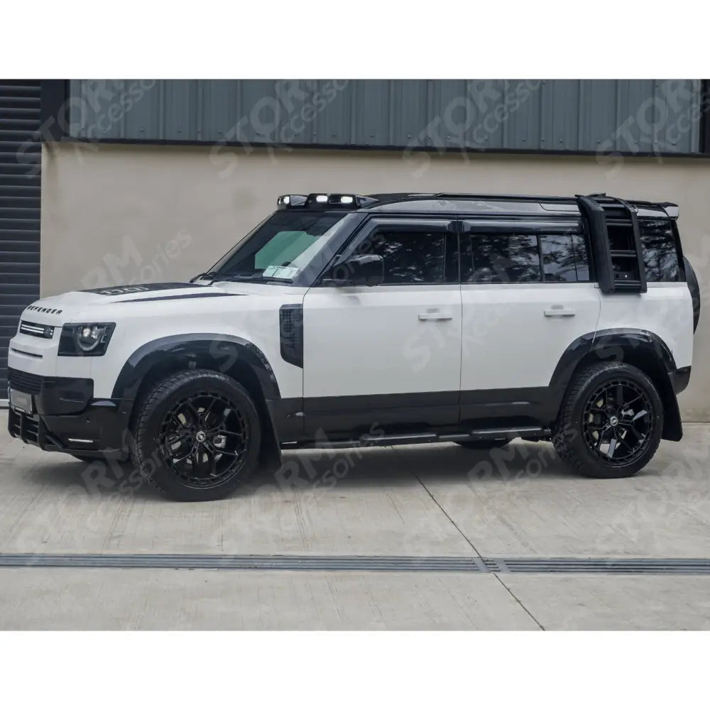 STX Style Side Roof Ladder Gloss Black For Land Rover Defender L663 90 / 110 / 130 2020 On
