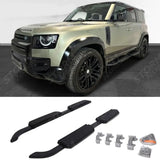 STX Style Side Steps Pair In Black For Land Rover Defender 110 / 130 L663 2020 On
