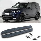 STX Style Side Steps Running Boards Pair Black/silver For Land Rover Discovery 5 2017 On