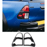 Stx Tail Light Guards Black Pair For Toyota Hilux 2016 On