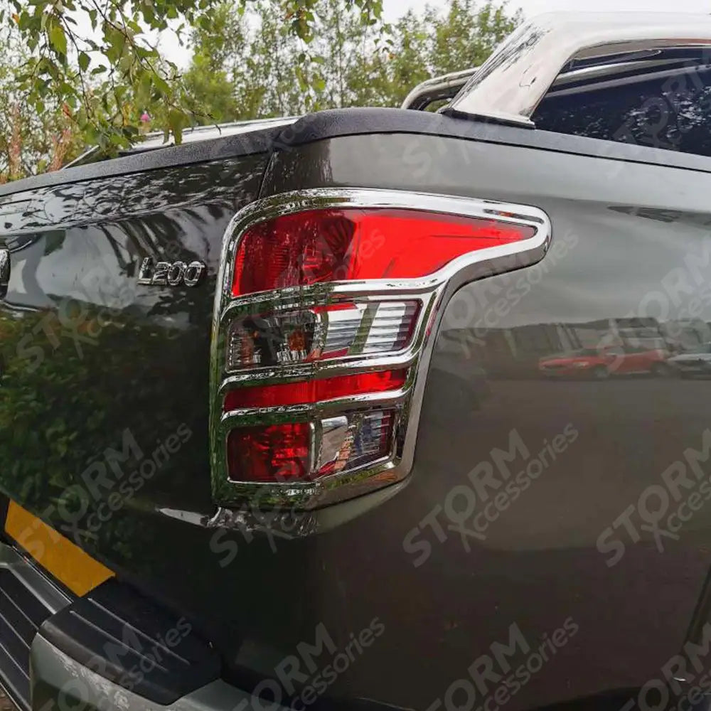 Stx Tail Light Guards Chrome For Mitsubishi L200 Series 5 2015 On