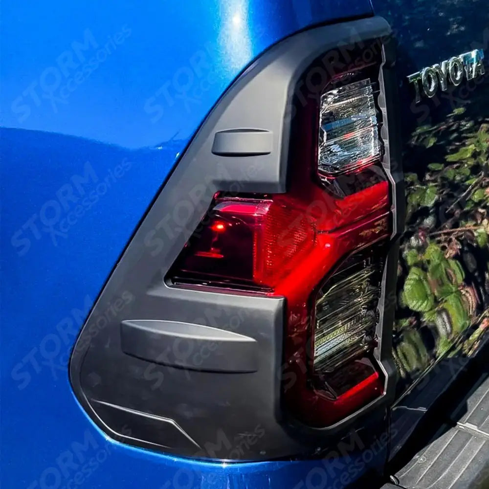 Stx Tail Light Guards In Black Pair For Toyota Hilux 2021-2026
