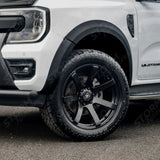 STX V2 Wheel Arch Kit Smooth Look Matt Black Finish 6 PCS For Ford Ranger Wildtrak 2023 On Double Cab