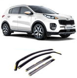 Stx Wind Deflectors 4 Pc Set Internal Fit Dark Smoke W147 For Kia Sportage 2016 On