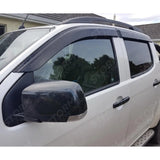 Stx Wind Deflectors Quad Set Black For Isuzu D-max 2012-2018