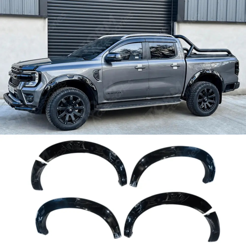 Style' Gloss Black Wheel Arch Set For Ford Ranger T9 2023 on