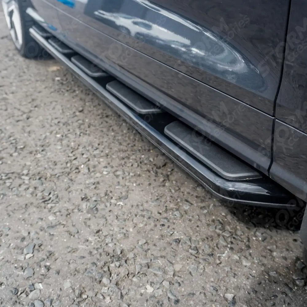 Style STX Side Steps Running Boards All Black Pair For Audi Q5 2017 On
