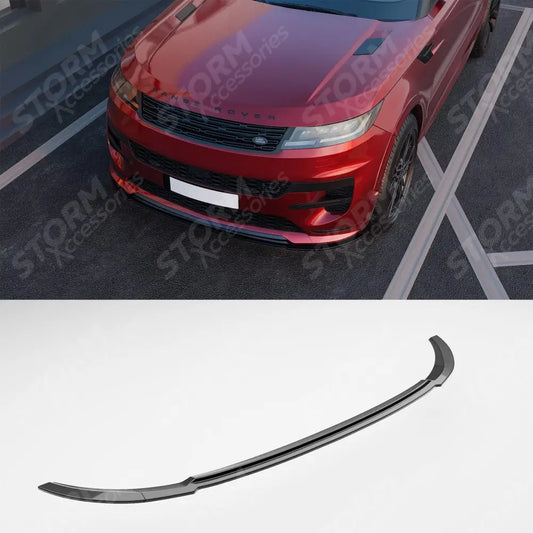 SV Style Front Splitter Lip In Gloss Black For Range Rover Sport 2023+
