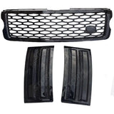 SVO Grille And Side Fenders Vents Covers Black For Range Rover Vogue 2013-2017