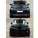 Svr Front Grille Facelift Black For Range Rover Sport 2018 - 2022 - L494