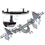 Tow-bar (Not Raptor) For Ford Ranger T9 2023 On