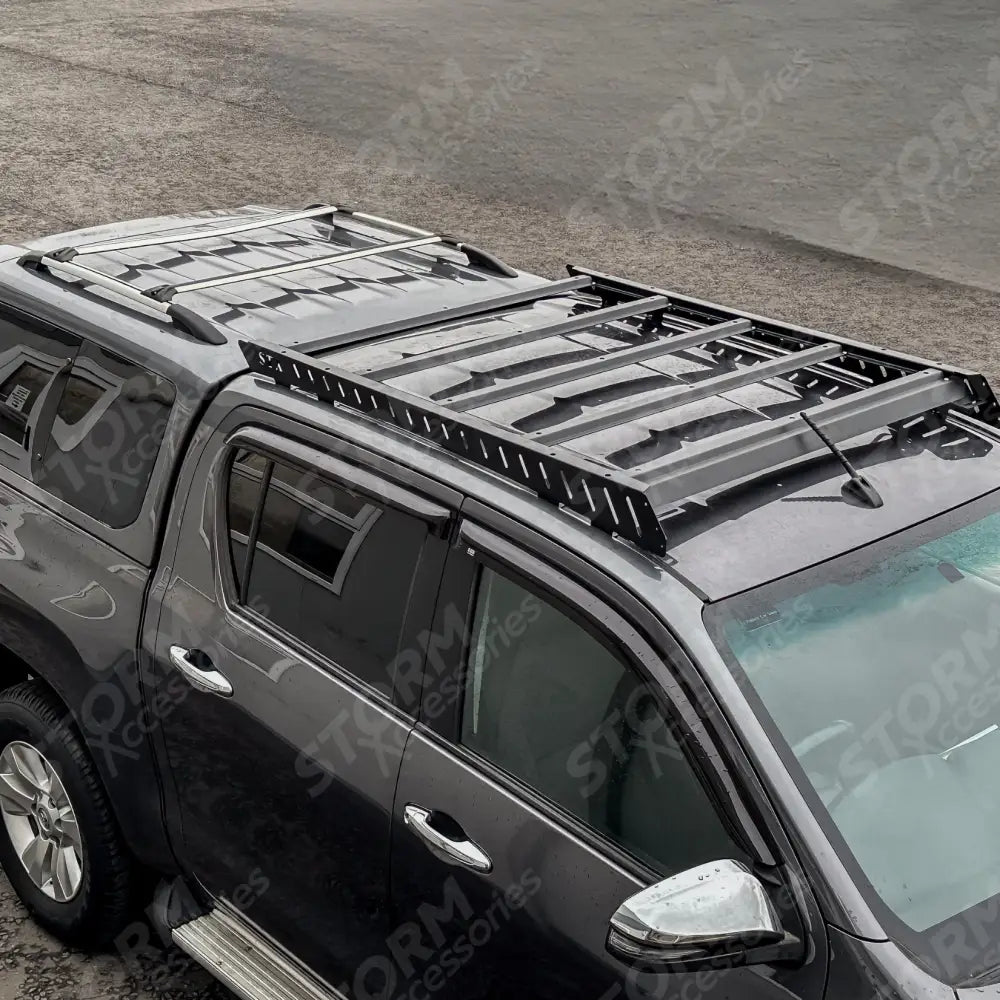 Toyota Hilux 2015+ Roof Rack In Black