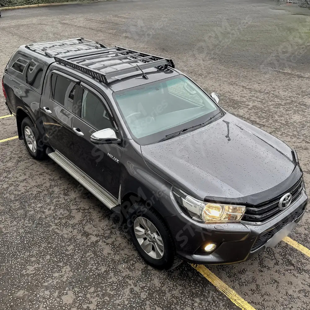 Toyota Hilux 2015+ Roof Rack In Black