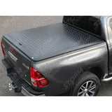 Toyota Hilux 2016 On - Double Cab Egr Aluminium Tonneau Cover - Black Finish