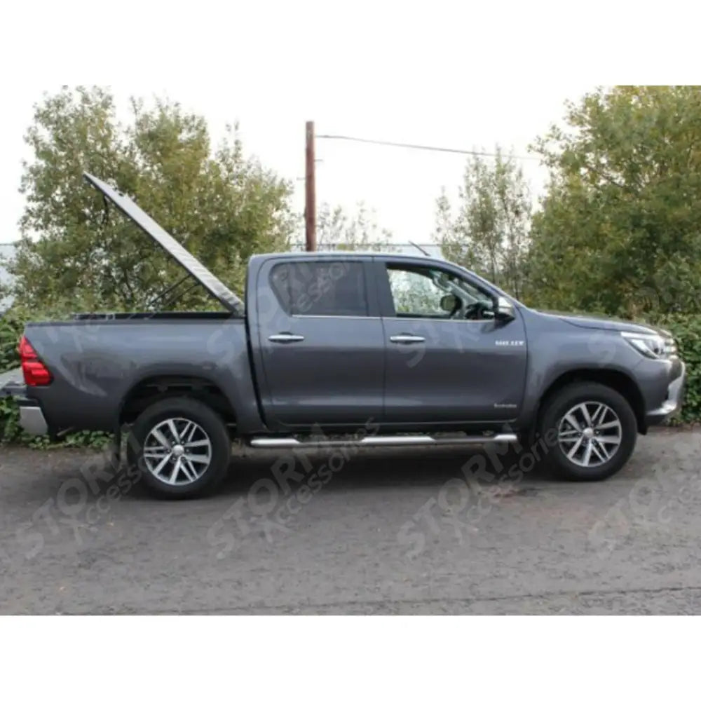 Toyota Hilux 2016 On - Double Cab Egr Aluminium Tonneau Cover - Black Finish