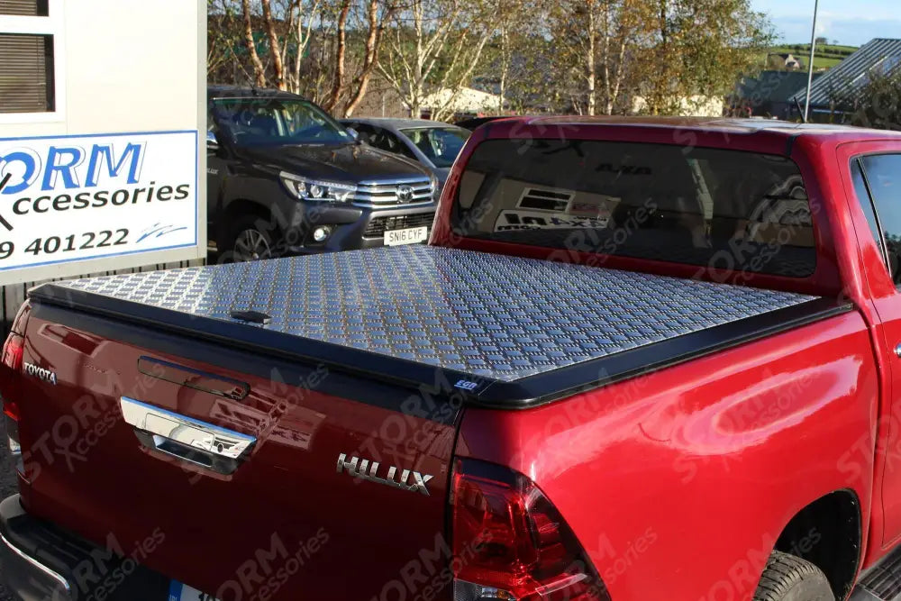 Toyota Hilux 2016 On - Double Cab Egr Aluminium Tonneau Cover - Mill Finish