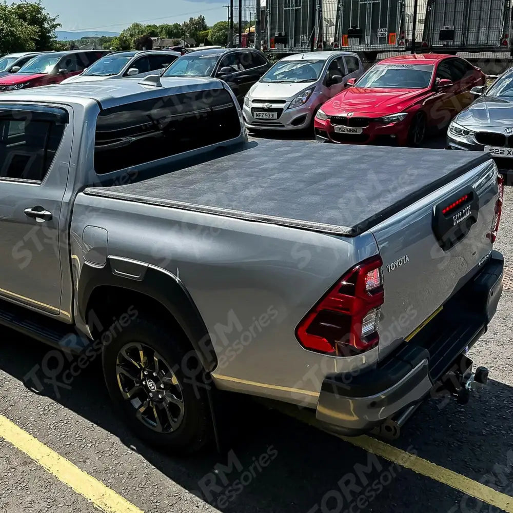 Toyota Hilux 2016 On - Double Cab Soft Tri-fold Tonneau Cover