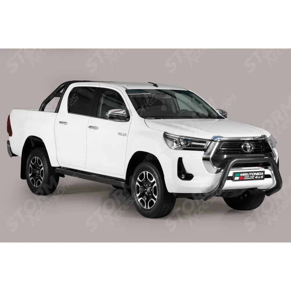 Toyota Hilux 2021 On Misutonida Ec Approved Front Bar - 76mm - Black