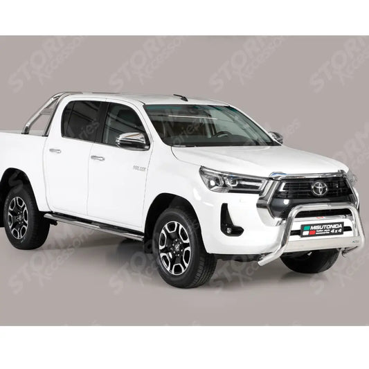 Toyota Hilux 2021 On Misutonida Eu Approved Front A Bar 63mm Stainless Finish