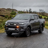 Toyota Hilux Mk8 2016-2026 Stx Powder Coated Spoiler Bar - 70mm - Black