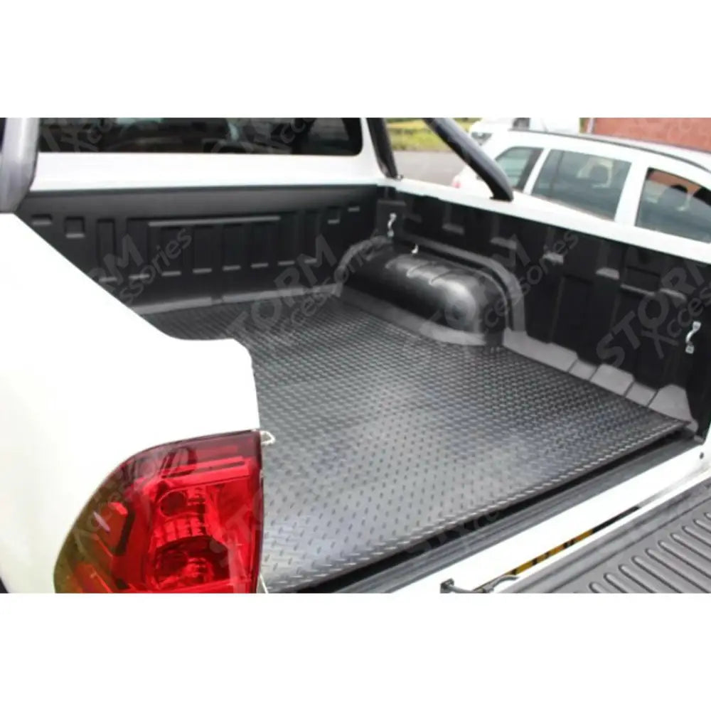 Toyota Hilux Mk8 2016 On Double Cab Load Bed Rubber Mat Black