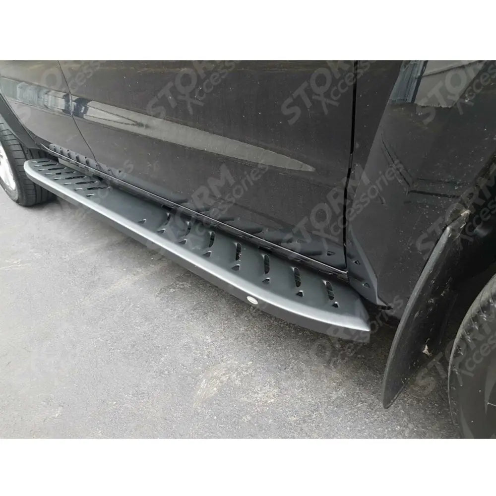 Toyota Hilux Mk8 2016 On Double Cab Shark Running Boards In Black