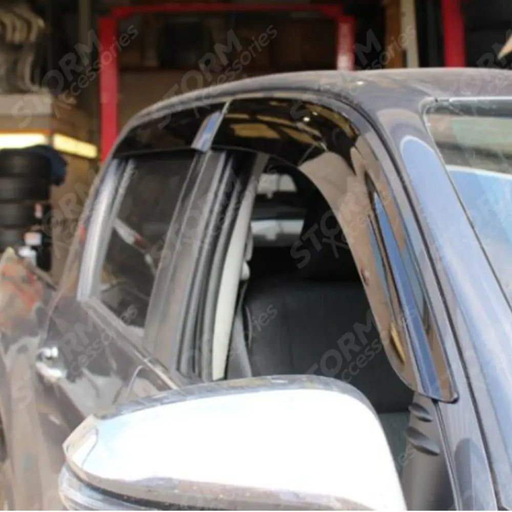Toyota Hilux Mk8 2016 On Double Cab Stx Wind Deflectors - 4pcs - External