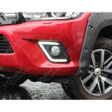 Toyota Hilux Mk8 2016 On - Stx Fog Light Covers With Led's - Pair