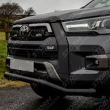 Toyota Hilux Mk8 2016 On Stx Powder Coated Spoiler Bar - 70mm - Black