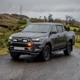 Toyota Hilux Mk8 2016 On Stx Powder Coated Spoiler Bar - 70mm - Black