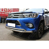 Toyota Hilux Mk8 2016 Onward - Stx Double Deck Spoiler City Bar - Chrome