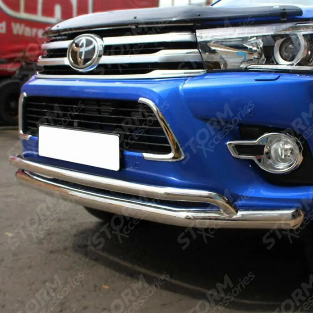 Toyota Hilux Mk8 2016 Onward - Stx Double Deck Spoiler City Bar - Chrome