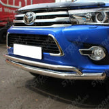 Toyota Hilux Mk8 2016 Onward - Stx Double Deck Spoiler City Bar - Chrome