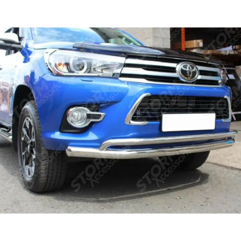 Toyota Hilux Mk8 2016 Onward - Stx Double Deck Spoiler City Bar - Chrome