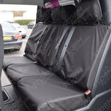 Toyota Proace 2016 On Rear Triple Passenger Seat Covers - Black