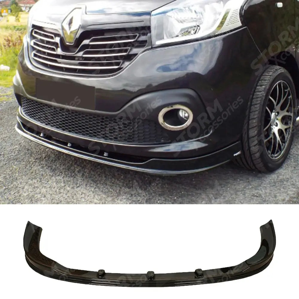 Trafic 2014 On / Vivaro 2014-2019 Stx Front Splitter Spoiler In Black