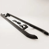 Trapezoid Side Bars In Gloss Black For Ford Transit Custom MK2 LWB 2024 On