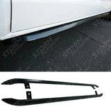 Trapezoid Side Bars In Gloss Black For Vw Transporter T5 & T6 Lwb 2003-2023