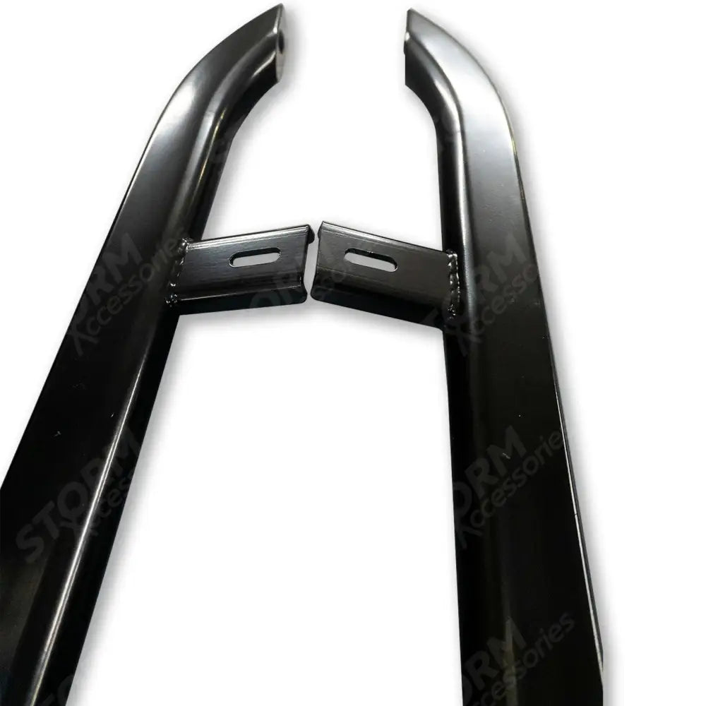 Trapezoid Side Bars In Gloss Black For Vw Transporter T5 & T6 Swb 2003-2023