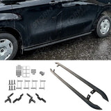 Trapezoid Side Bars In Matt Black For Ford Transit Custom MK2 SWB 2024 On