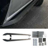 Trapezoid Side Bars In Matt Black For Vw Transporter T5 & T6 Lwb 2003-2023